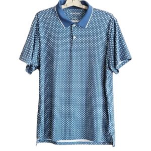 Bonobos Golf Blue Polo Shirt, Slim Fit, Size Large